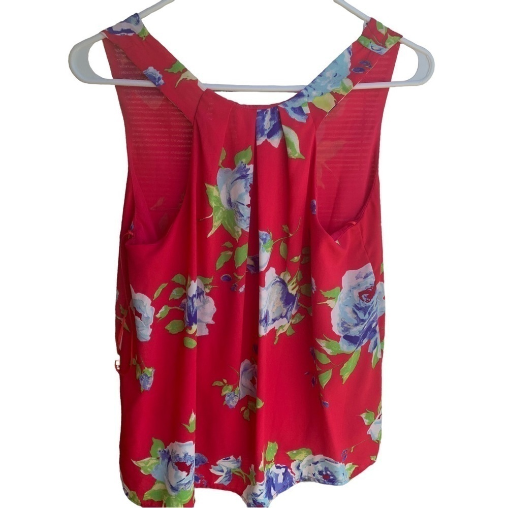 Everly Anthropologie Floral Tank Top Size Small